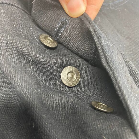 3x1 High Rise Button Fly Distressed Black Boyfriend Jeans SAMPLE Women's 26 - Picture 7 of 7